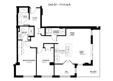 the floor plan of the residence